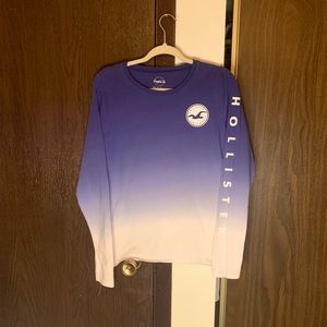 blue/whiteKids Large Hollister LongSleeve shirt
